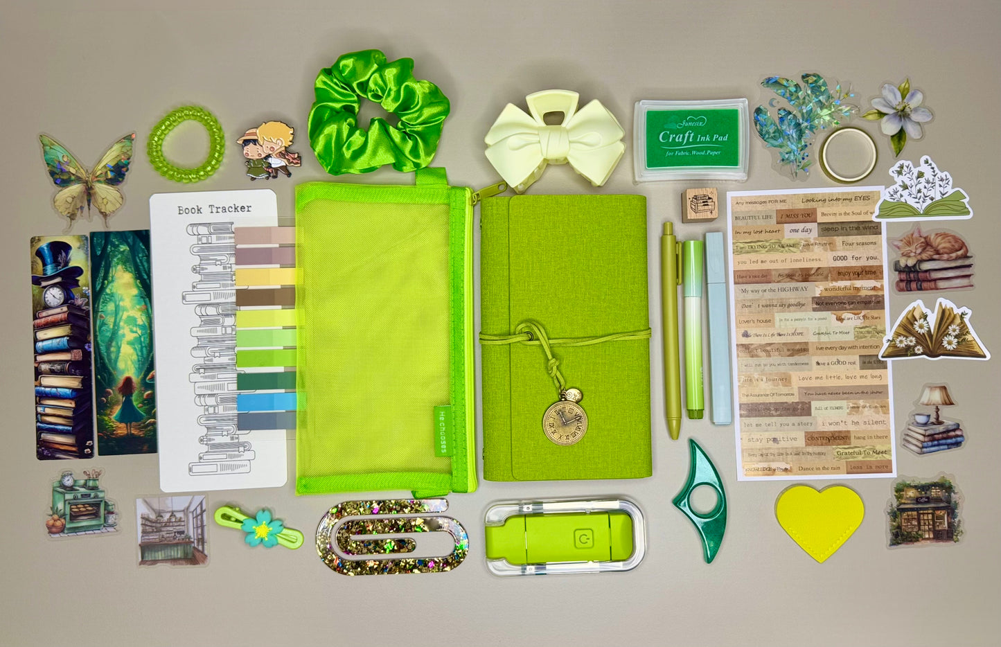 Lime Green Bookish Bundle 🍋🟩
