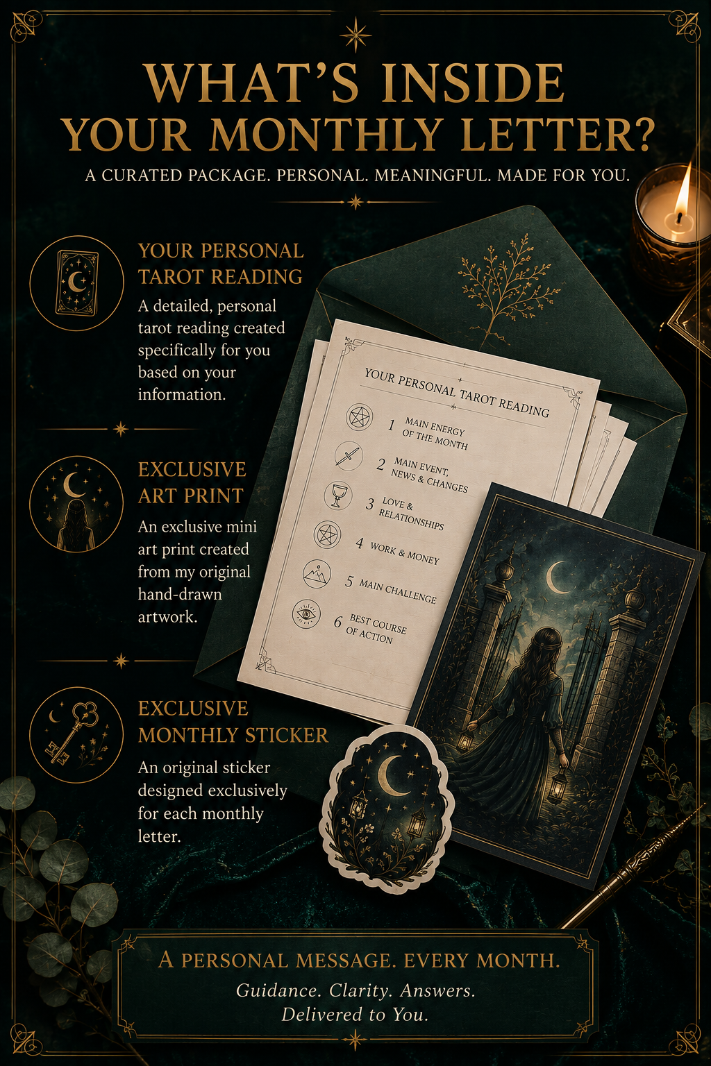 Monthly Tarot Letter — Subscription
