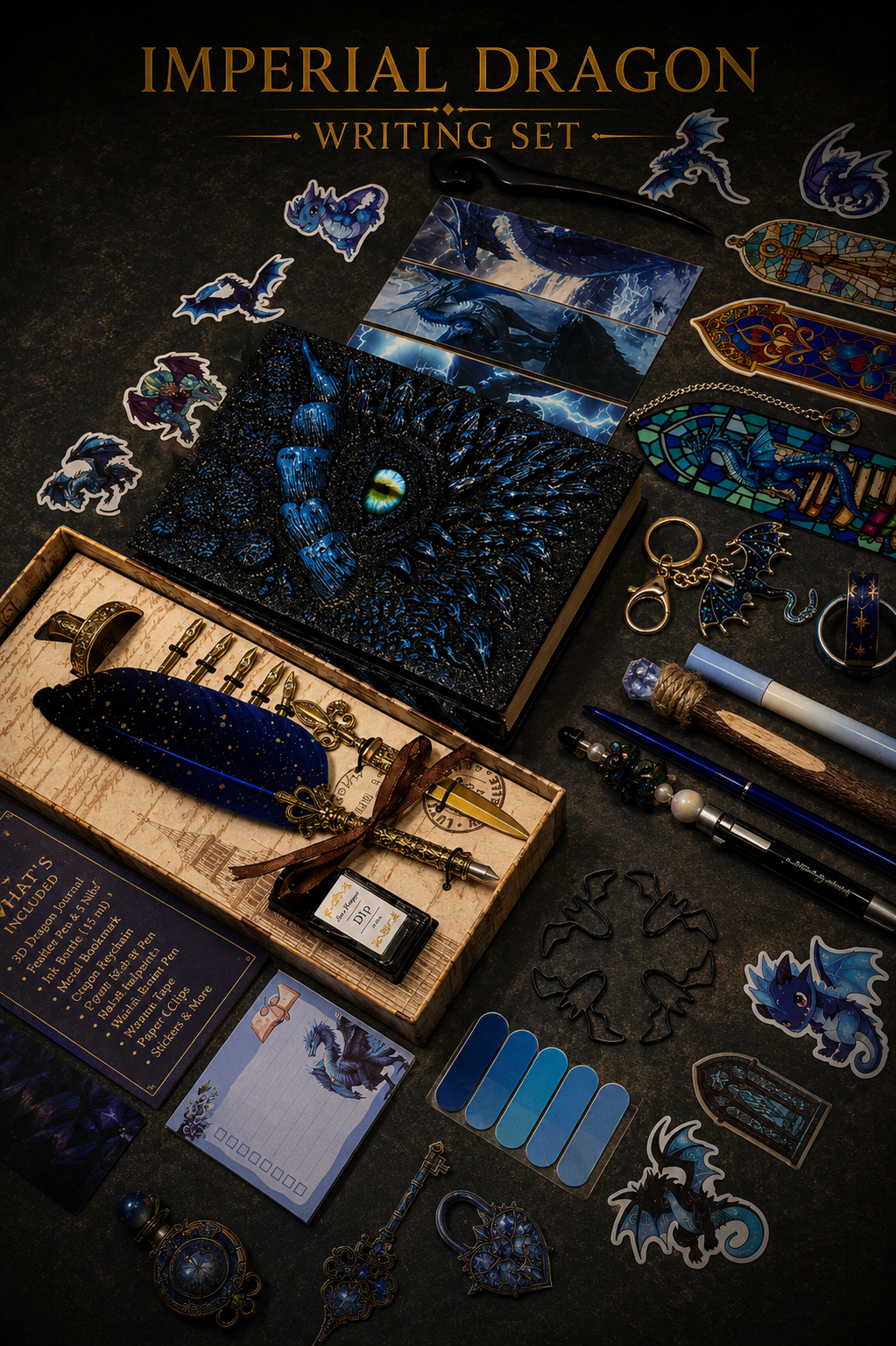 Imperial Dragon Writing Set 🐲