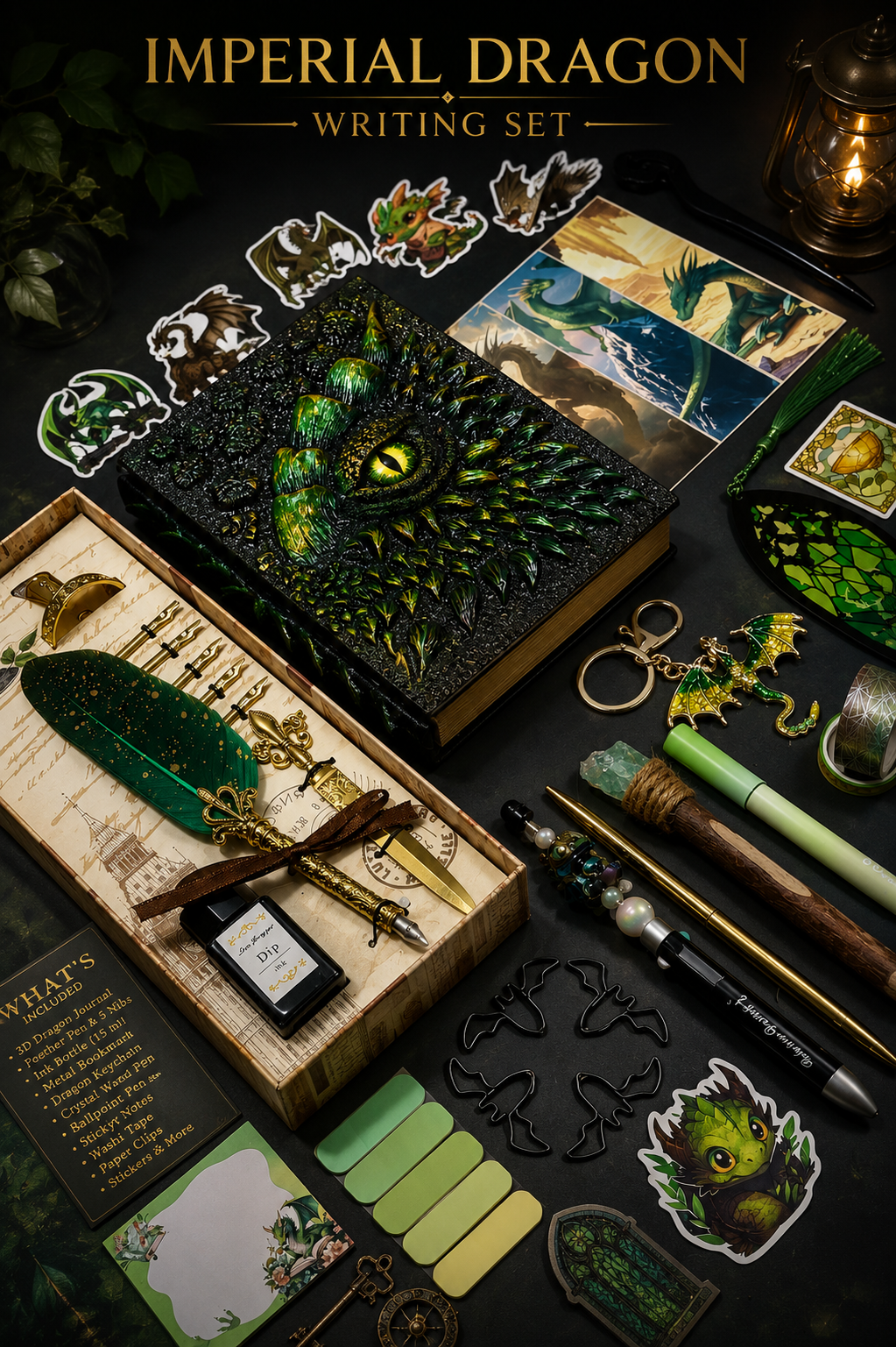 Imperial Dragon Writing Set 🐲