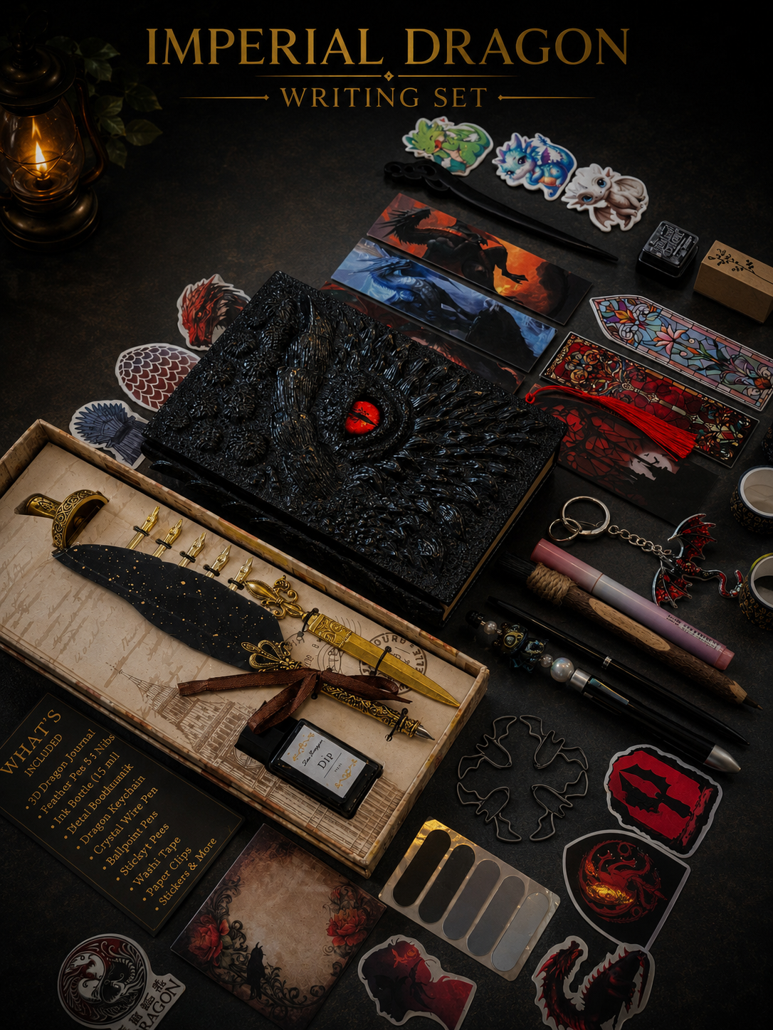 Imperial Dragon Writing Set 🐲