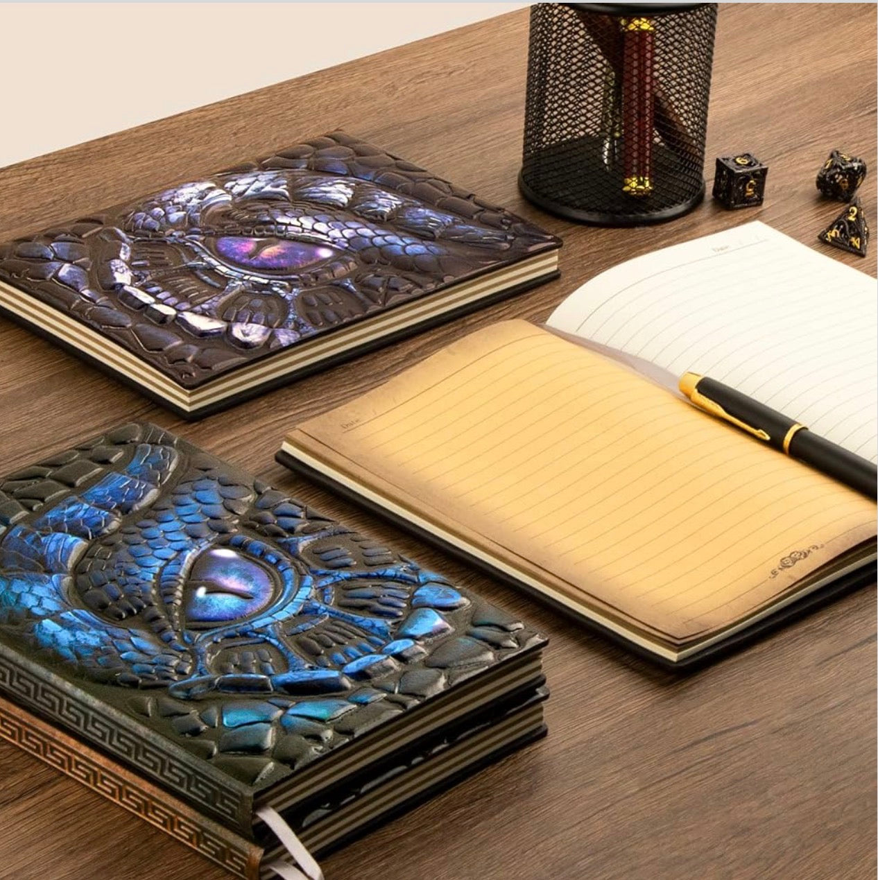 3D Dragon Leather Journal