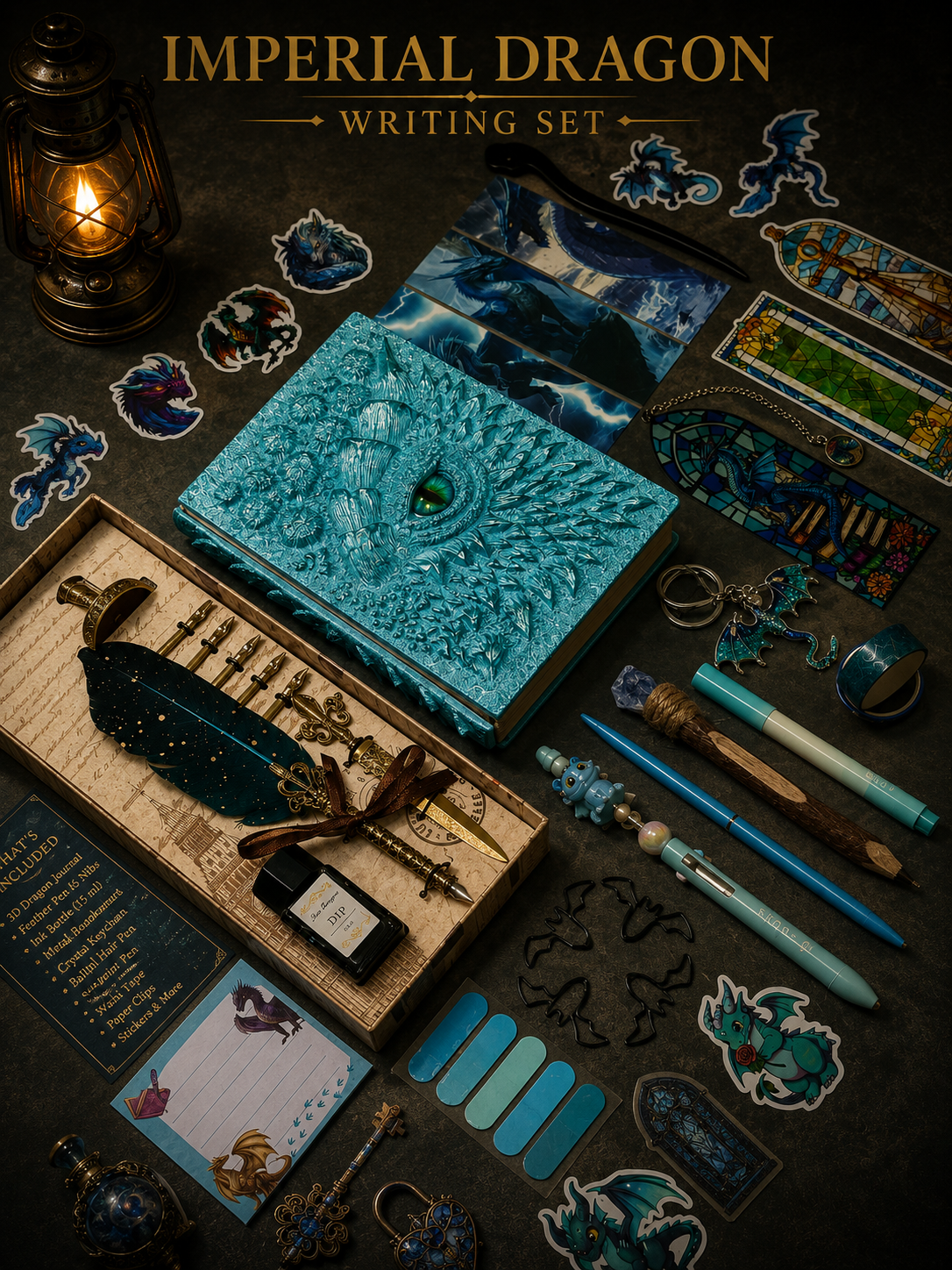 Imperial Dragon Writing Set 🐲